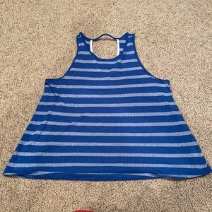 Old Navy blue striped top